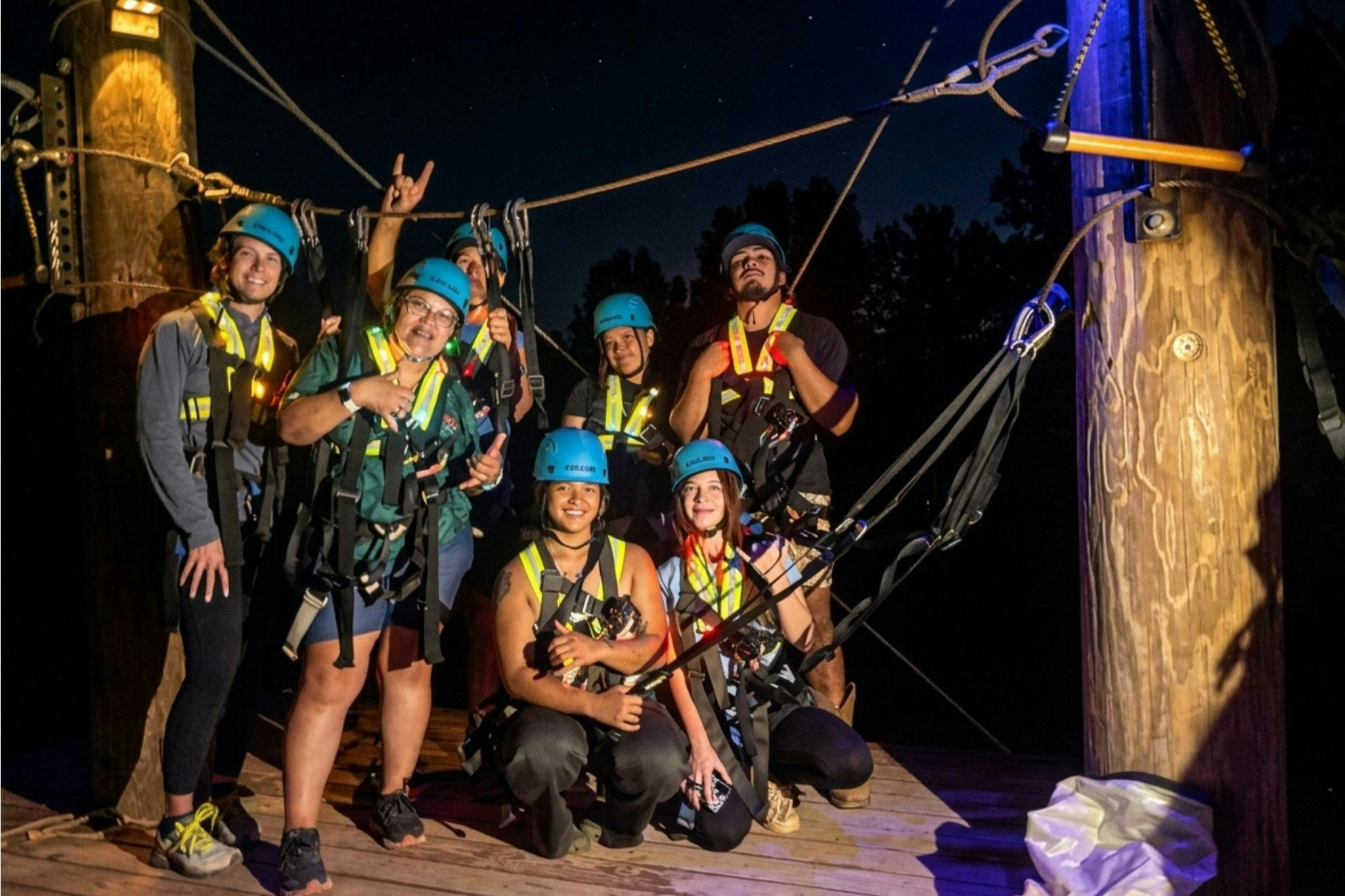 Coral Crater Adventure Park: Night Zipline Experience - Photo 1 of 8